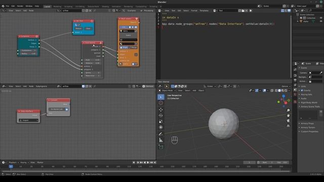 Exchange data between Animation Nodes and Sverchok [BLENDER 2.8+] смотреть онлайн