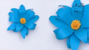 Как сделать цветок из бумаги  Гербара - бумажный цветок для детей и начинающих