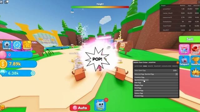 [Roblox] Bubble Gum Clicker Script - AutoSell, AutoBubble смотреть онлайн