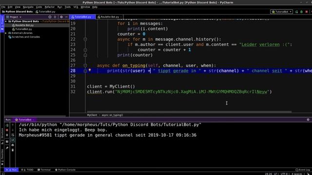 Discord Bots in Python Tutorial #7 - Mehr Events смотреть онлайн
