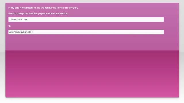AWS Lambda Error: "Cannot find module '/var/task/index'" смотреть онлайн