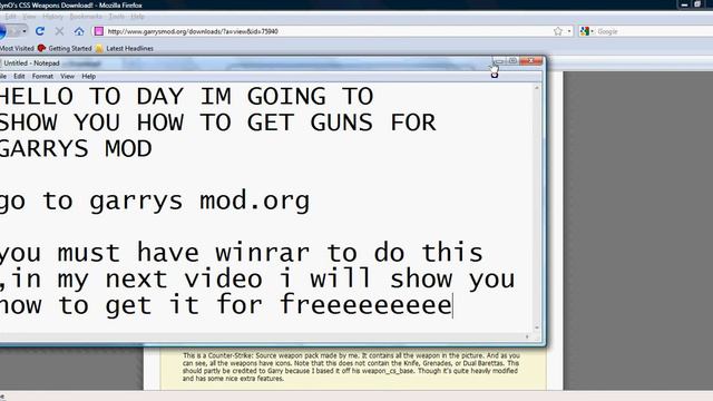 how to get guns for garrys mod смотреть онлайн