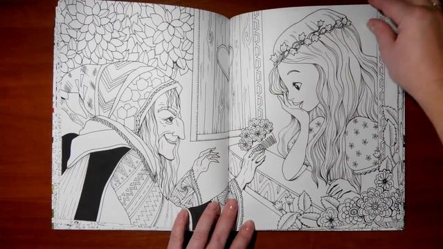 Белоснежка, обзор раскраски антистресс, Фабиана Аттаназио смотреть онлайн