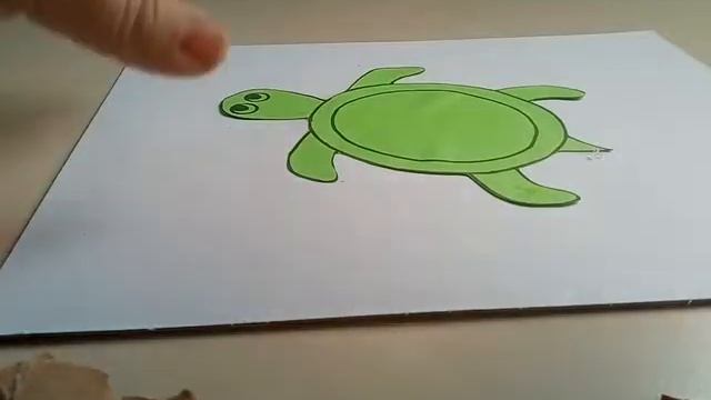 Аппликация "Морская черепашка" смотреть онлайн