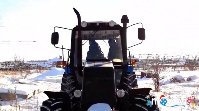 Навешивание и регулировка лопаты на МТЗ-1221 смотреть онлайн
