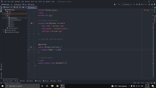 Builder pattern in java смотреть онлайн