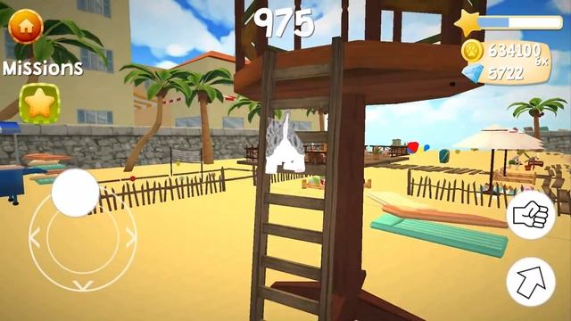 СИМУЛЯТОР Маленького КОТЕНКА #6 Кошечка Белла на пляже в Cat Sim и друзья на пурумчата смотреть онлайн