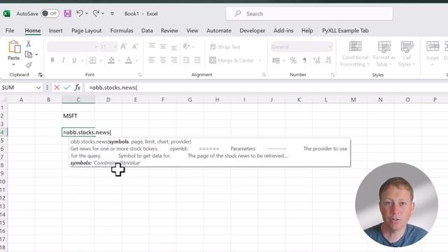 OpenBB in Microsoft Excel смотреть онлайн