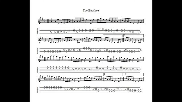 The Banshee - a reel in G Major, tabbed for mandolin and played by Aidan Crossey смотреть онлайн