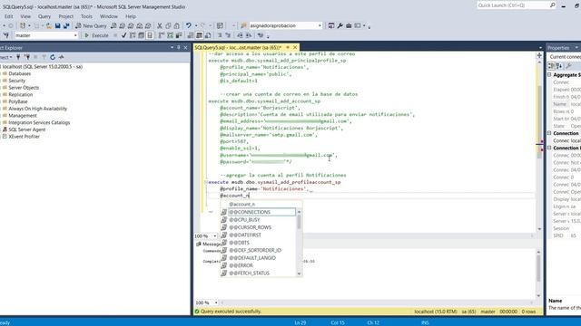 Enviar email desde SQL Server con una cuenta de Gmail a cualquier servidor de Correo смотреть онлайн
