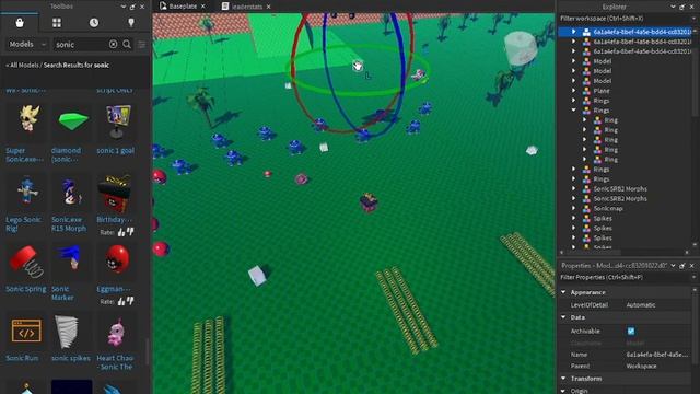 Сделал игру про соника за 15 минут в роблокс студио?? #robloxstudio