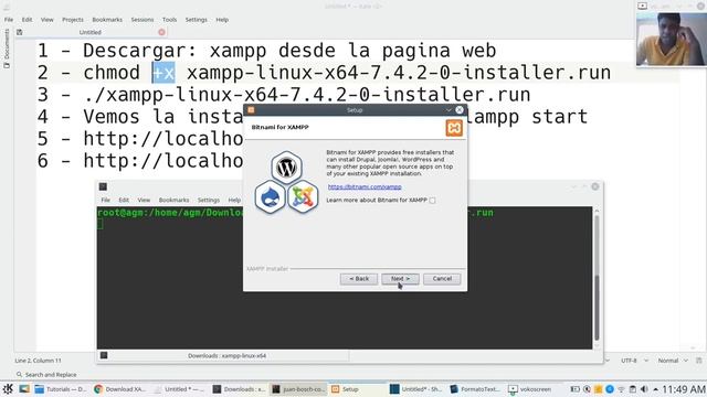Como Instalar Apache XAMPP en Linux Debian, Ubuntu , Xubuntu, PHP, MySQL, PHPAdmin configuración смотреть онлайн