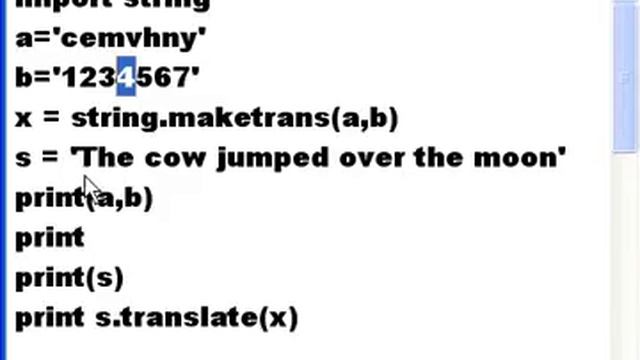 Python string Library maketrans, translate смотреть онлайн