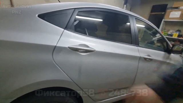 Восстановленная фиксация Hyundai Solaris смотреть онлайн