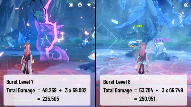 Yae Miko Crowned Showcase LV 10 Burst Talent - F2P Genshin Impact смотреть онлайн