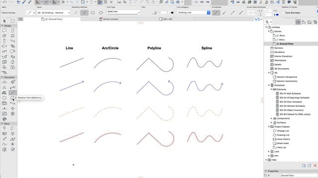 ARCHICAD Tip - Transfer Settings between Line/Arc/Polyline/Spline смотреть онлайн