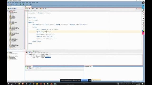 Oracle DB 10 - While Loop Yapısı смотреть онлайн