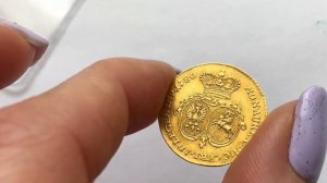 Дукат 1780 года. Курляндия. Петр Бирон (1769-1795). Золото