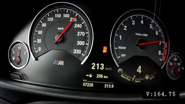 BMW M3 F80 2015 6-speed manual - acceleration 0-290 km/h смотреть онлайн