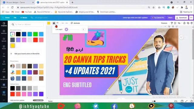 20 useful canva tips/hacks | canva tips tricks updates 2021| canva full course in urdu hindi #10 смотреть онлайн