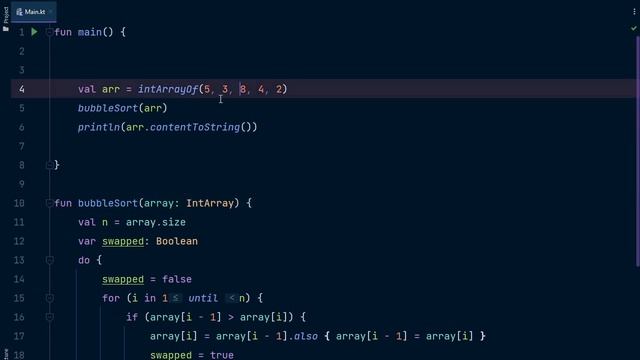 Bubble Sort Algorithm in Kotlin смотреть онлайн