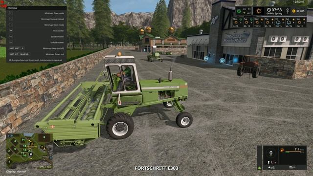 Farming Simulator 17 Return to Watts Farm pt.79 New E-303 смотреть онлайн