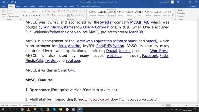 What is MySQL In Telugu? смотреть онлайн