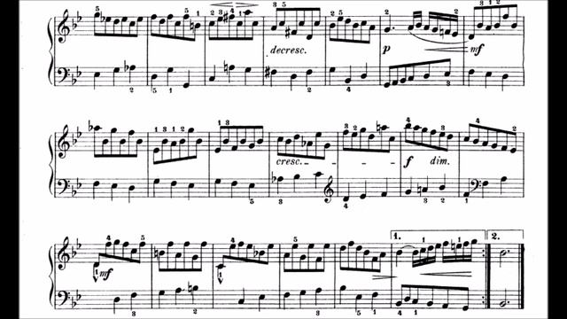 J S Bach Partita no. 1 in B flat, BWV 825 Minuet смотреть онлайн