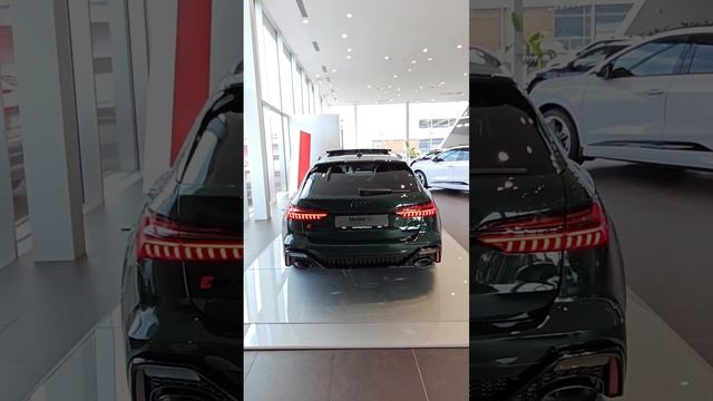 Audi RS6 Avant 2023 Audi Exclusive GoodWood Green exterior with Cognaq interior смотреть онлайн