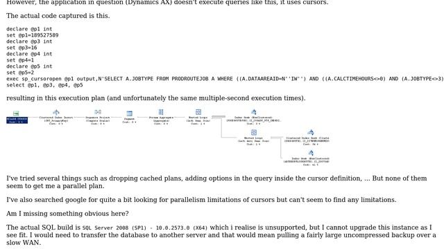 Databases: sp_cursoropen and parallelism смотреть онлайн