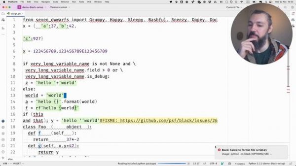 Форматирование кода на Python с Black – настройка в PyCharm – 2 способа