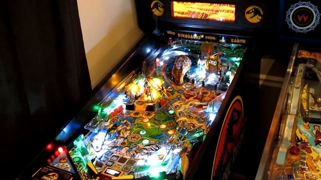 Jurassic Park pinball with LED's смотреть онлайн