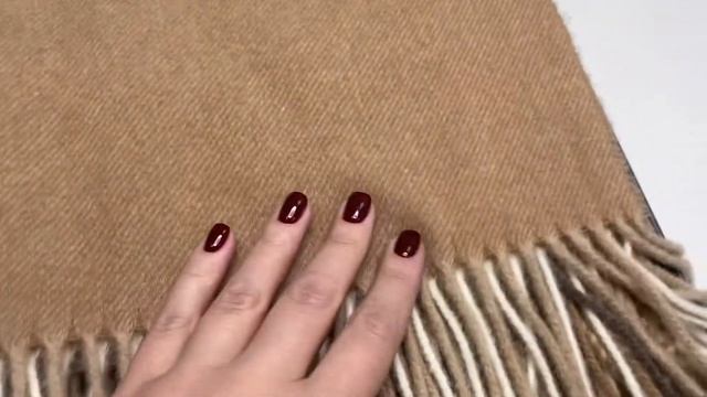 Плед Из Шерсти Мериноса CROSS Бежевый 130×170 Somma Италия смотреть онлайн