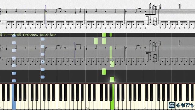 初音ミクの激唱 The Intense Song of Hatsune Miku, 初音ミク Hatsune Miku (Piano Tutorial) Synthesia 琴譜 смотреть онлайн