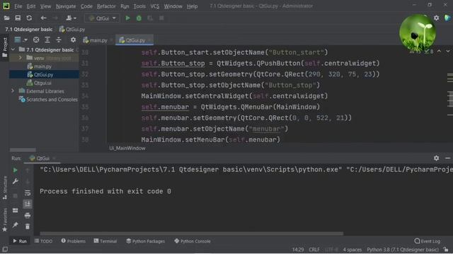 B1: Qt designer cơ bản, file.ui to file.py, pyqt5, button, label, gui cơ bản, 2021 "lato' channel" смотреть онлайн