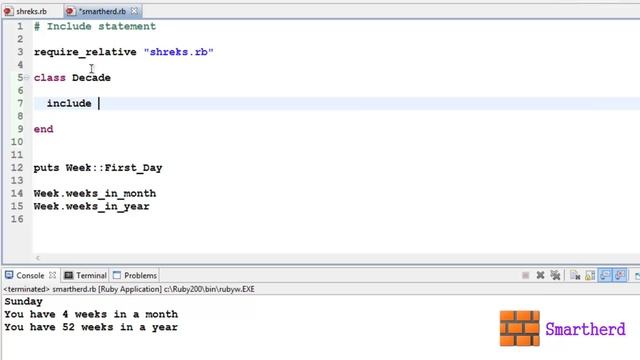 #31 Ruby Tutorial - Include Statement concept & codes in Ruby смотреть онлайн