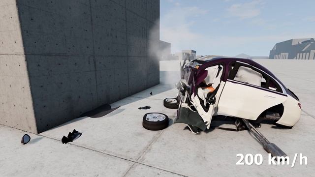 Mercedes-Maybach S680 W223 vs Wall ? 300 km/h ? BeamNG.drive CRASH test смотреть онлайн