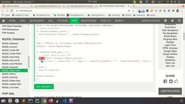 Show MySQL data using PHP (lecture 11) смотреть онлайн