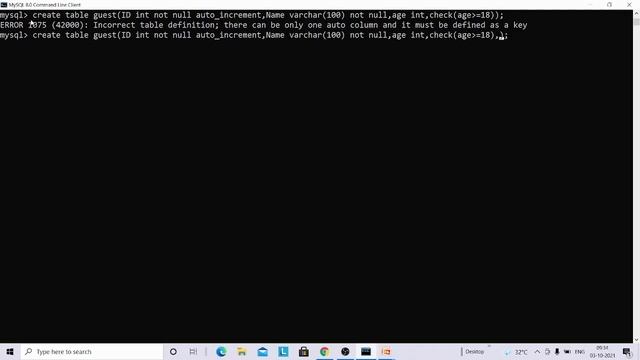 Check Constraint in mysql tutorial part10 смотреть онлайн