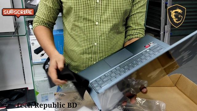 MSI Modern 15 A5M Ryzen 7 5700U FHD IPS Laptop Unboxing смотреть онлайн