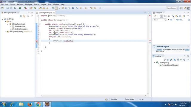java program to sort array elements using sort() method смотреть онлайн