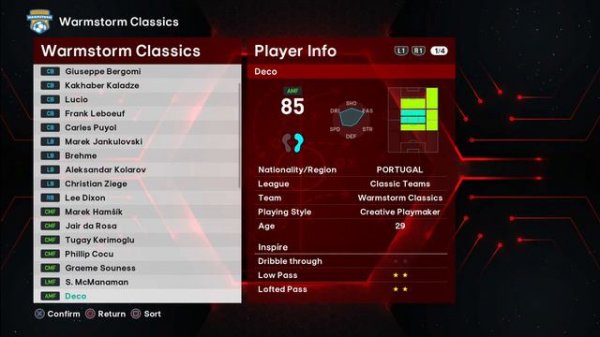 Legend List eFootball PES 2021 Smoke Patch season update 2024