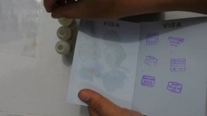 how remove purple ink stamp seal in pasport #short