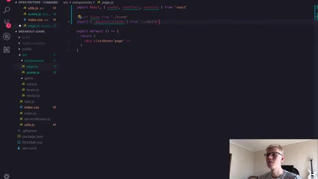 Breakout Game with JavaScript, React, and SVG. #5 Page Component. смотреть онлайн