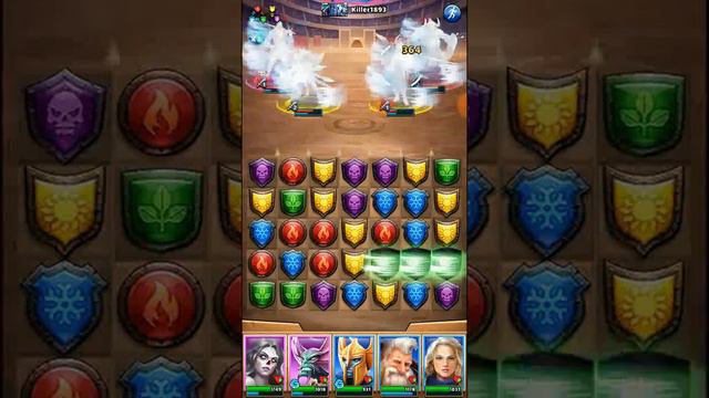Empires and puzzles. Турнир для 4: Мощное усиление без зелёных. День 3. смотреть онлайн