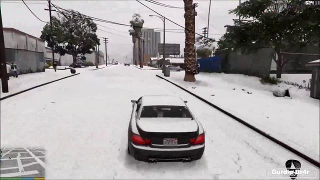 GTA 5 PC - Snow in Single Player [Mod Showcase] смотреть онлайн