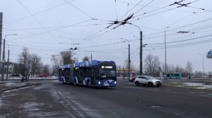 Новинка! Троллейбус ВМЗ-6215.01 "ПРЕМЬЕР" на улицах Санкт-Петербурга #троллейбусное#trolleybus