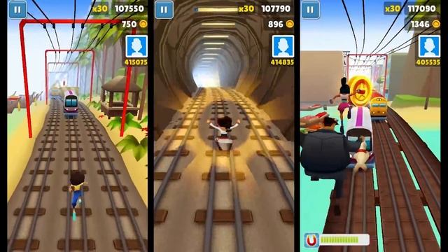 Subway Surfers Bangkok Android/iOS Gameplay #2 - Mina Vs Rosa Vs Noon - 3d Endless Run Game смотреть онлайн