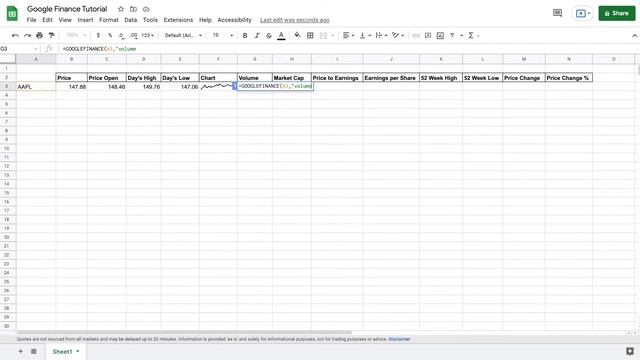 How to use Google Finance in Google Sheets! (Create STUNNING Financial Spreadsheets!) смотреть онлайн