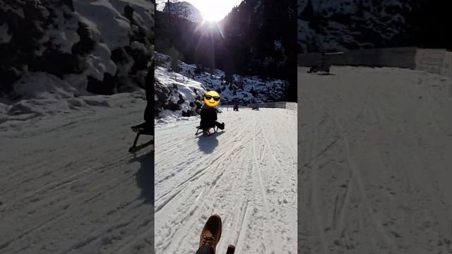 Швейцария. Спуск на санках Преда - Бергюн 6км. Schweiz. Schlittelbahn Preda - Bergün 6km. Обзор. смотреть онлайн